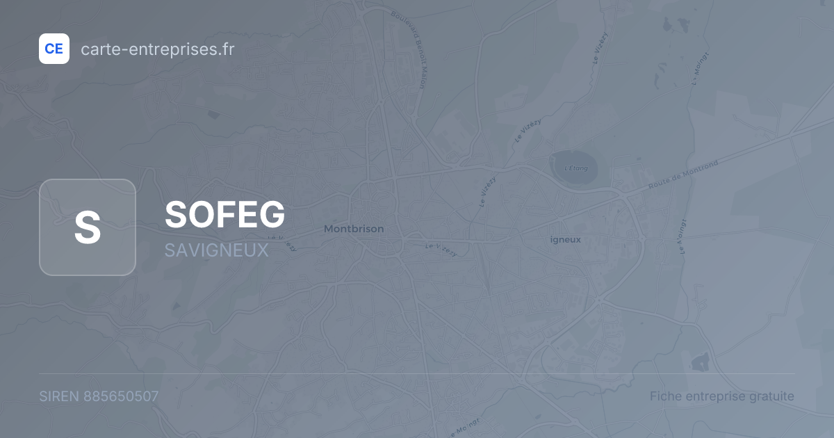 SOFEG — 885650507 — fiche entreprise