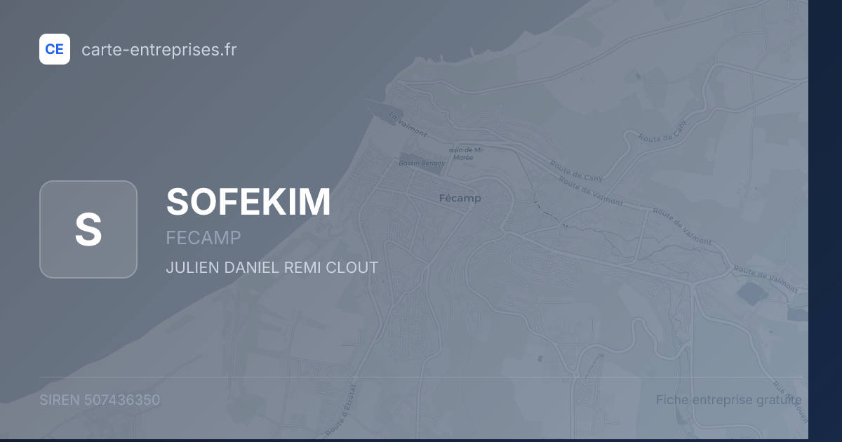 SOFEKIM — 507436350 — fiche entreprise