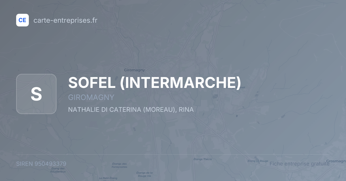 SOFEL (INTERMARCHE) — 950493379 — fiche entreprise