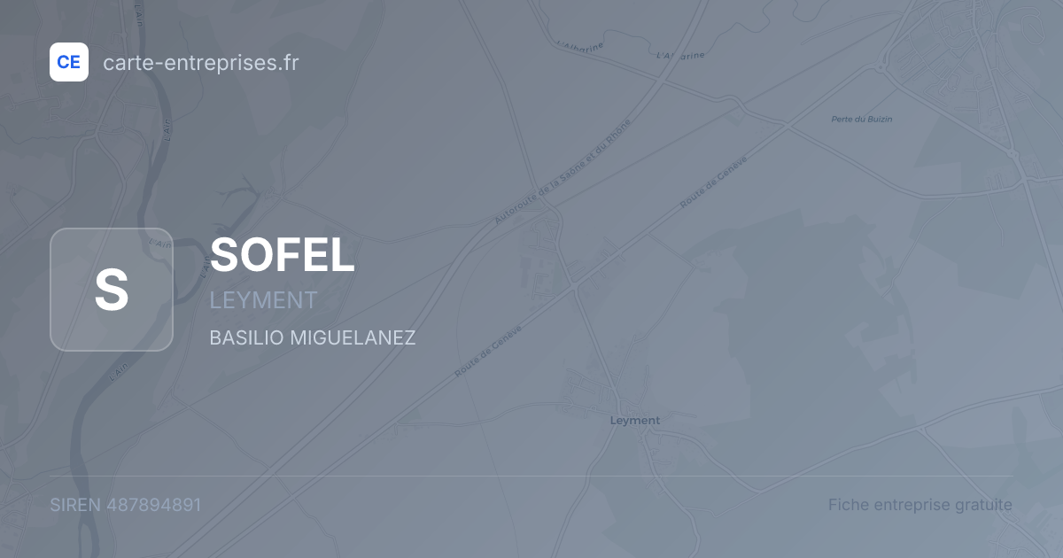 SOFEL — 487894891 — fiche entreprise