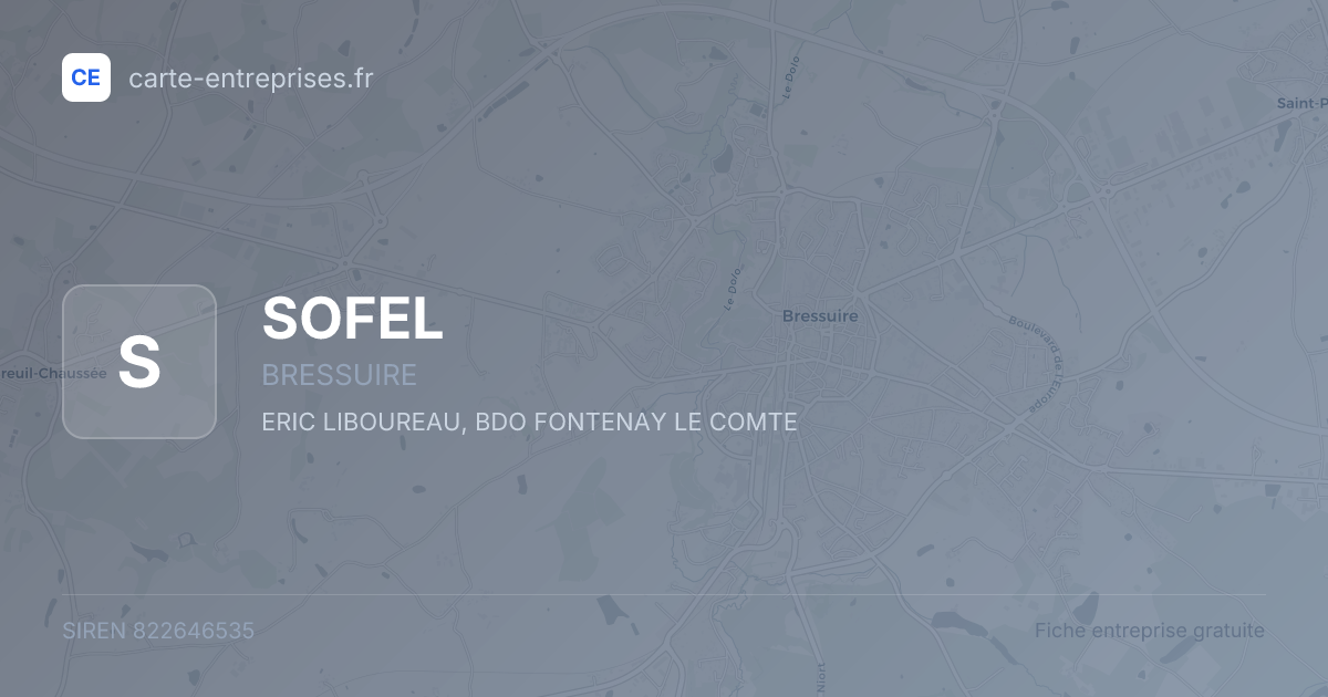 SOFEL — 822646535 — fiche entreprise