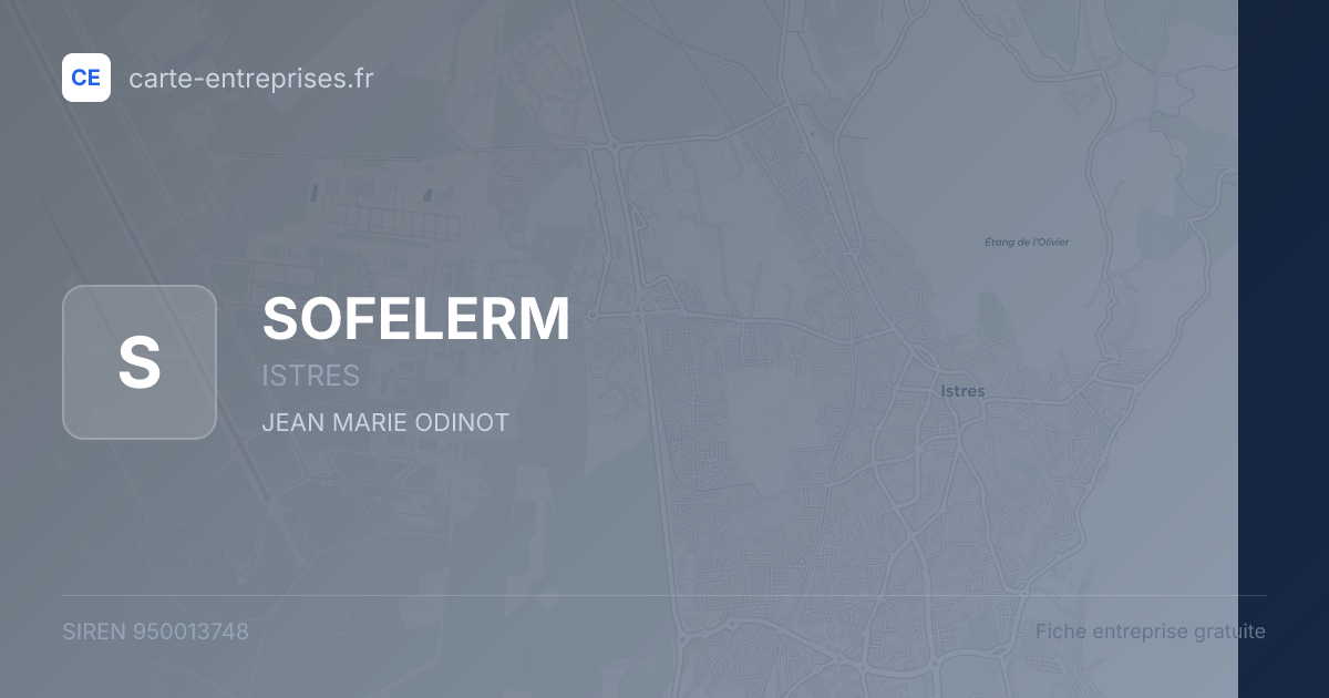 SOFELERM — 950013748 — fiche entreprise