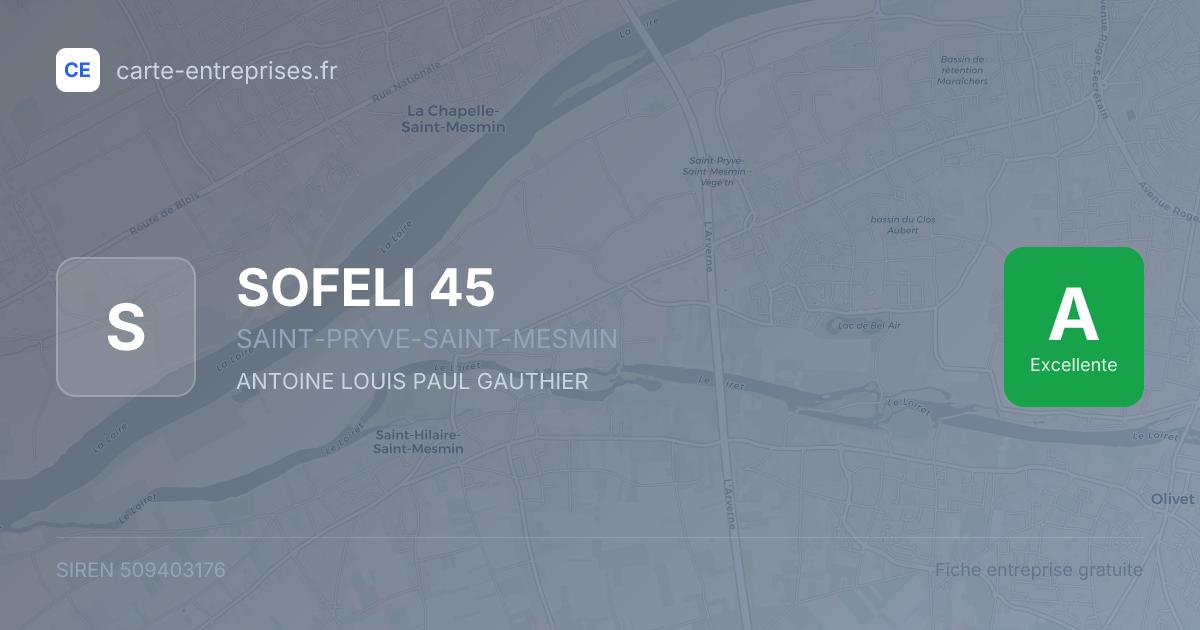 SOFELI 45 — 509403176 — fiche entreprise