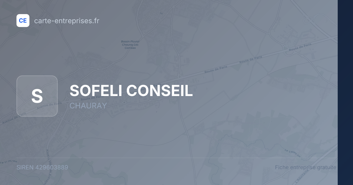 SOFELI CONSEIL — 429603889 — fiche entreprise