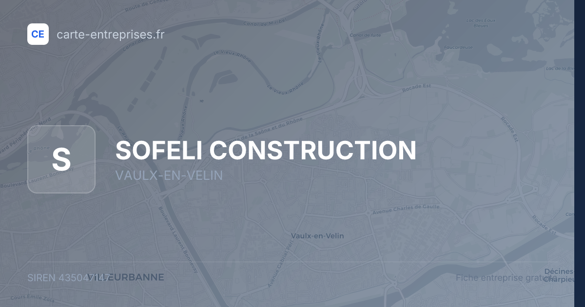 SOFELI CONSTRUCTION — 435047147 — fiche entreprise