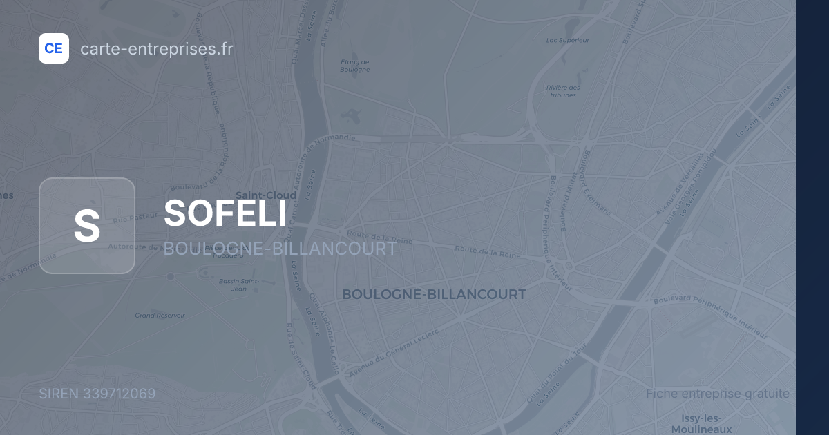 SOFELI — 339712069 — fiche entreprise