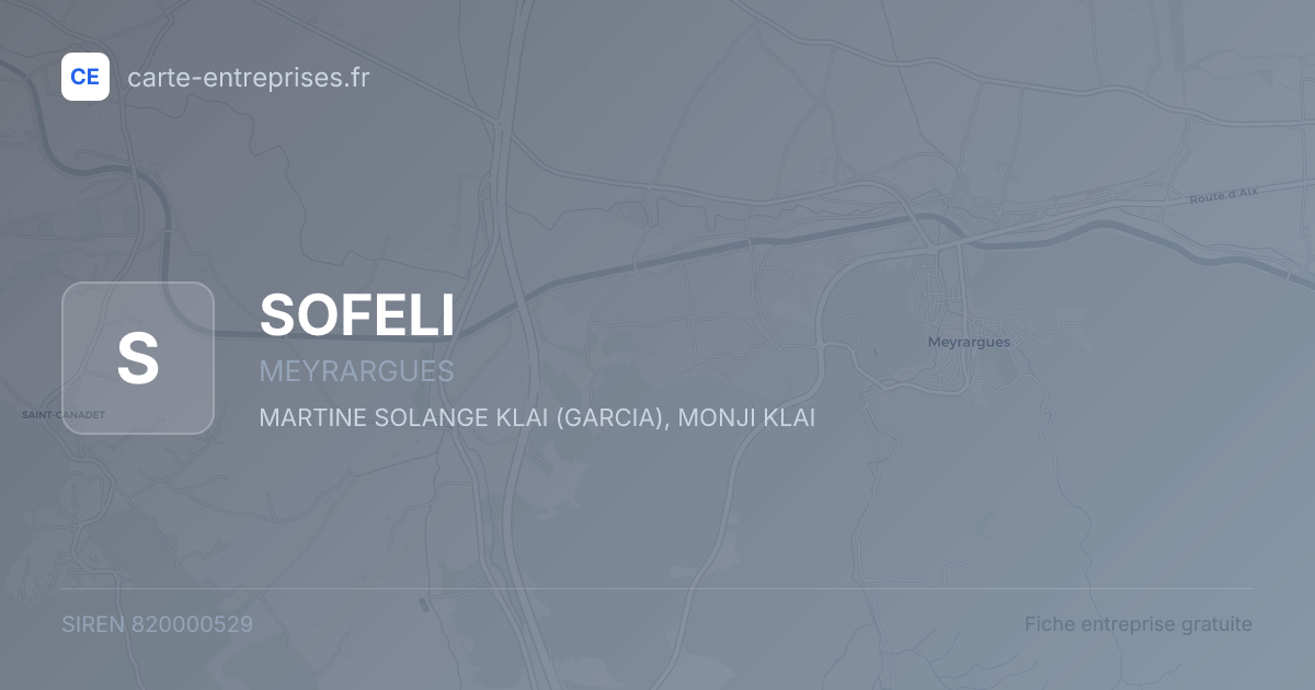 SOFELI — 820000529 — fiche entreprise