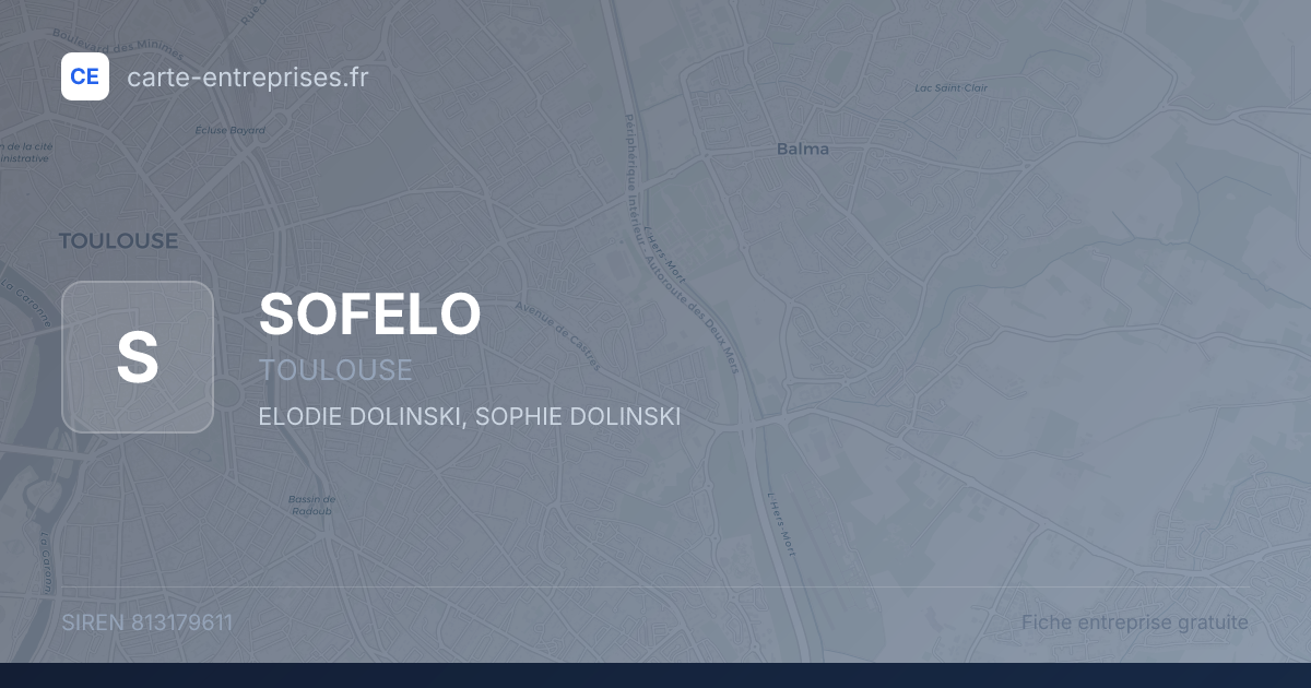 SOFELO — 813179611 — fiche entreprise