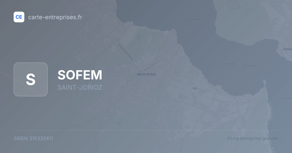 SOFEM — 315332411 — fiche entreprise