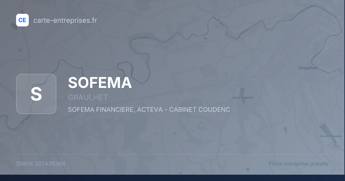 SOFEMA — 327479366 — fiche entreprise