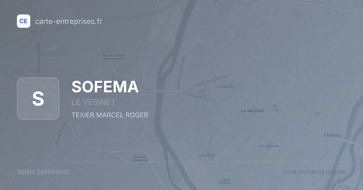 SOFEMA — 348883455 — fiche entreprise