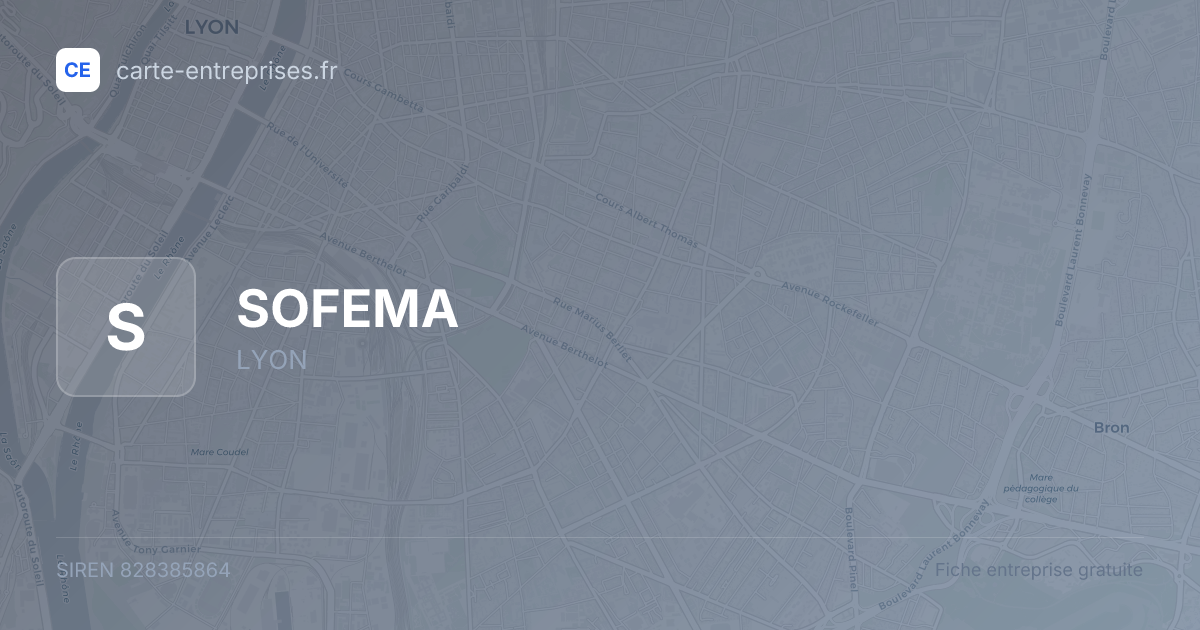 SOFEMA — 828385864 — fiche entreprise