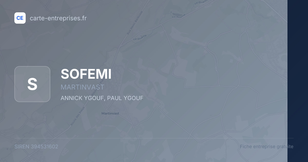 SOFEMI — 394531602 — fiche entreprise