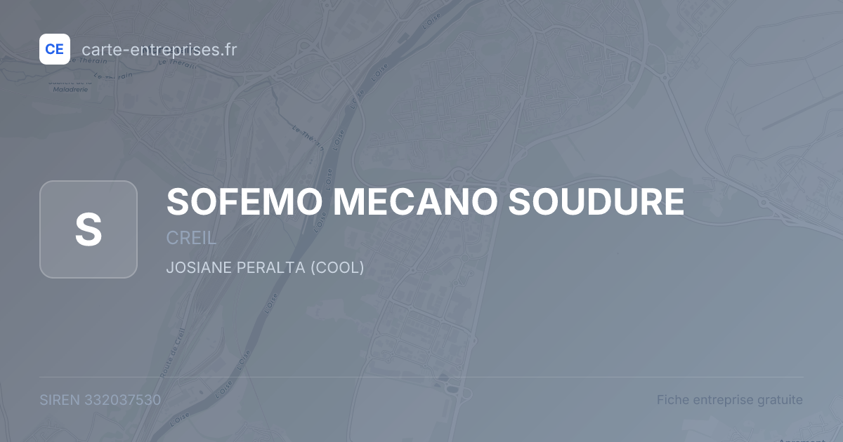 SOFEMO MECANO SOUDURE — 332037530 — fiche entreprise