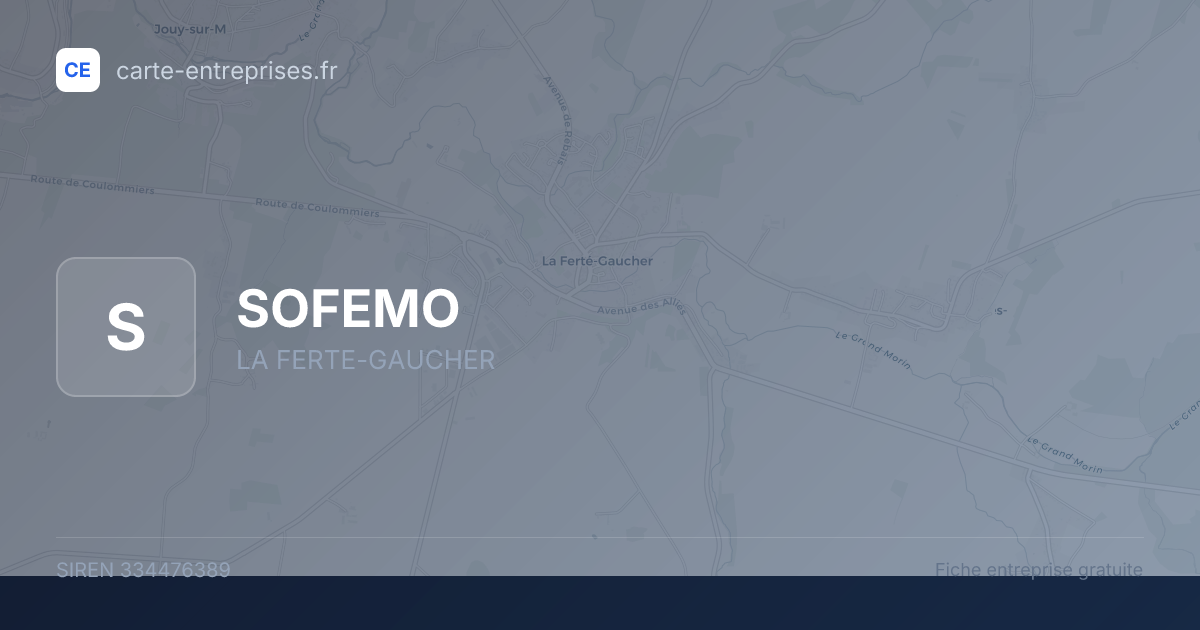 SOFEMO — 334476389 — fiche entreprise