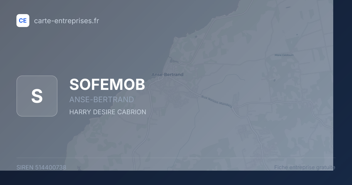 SOFEMOB — 514400738 — fiche entreprise