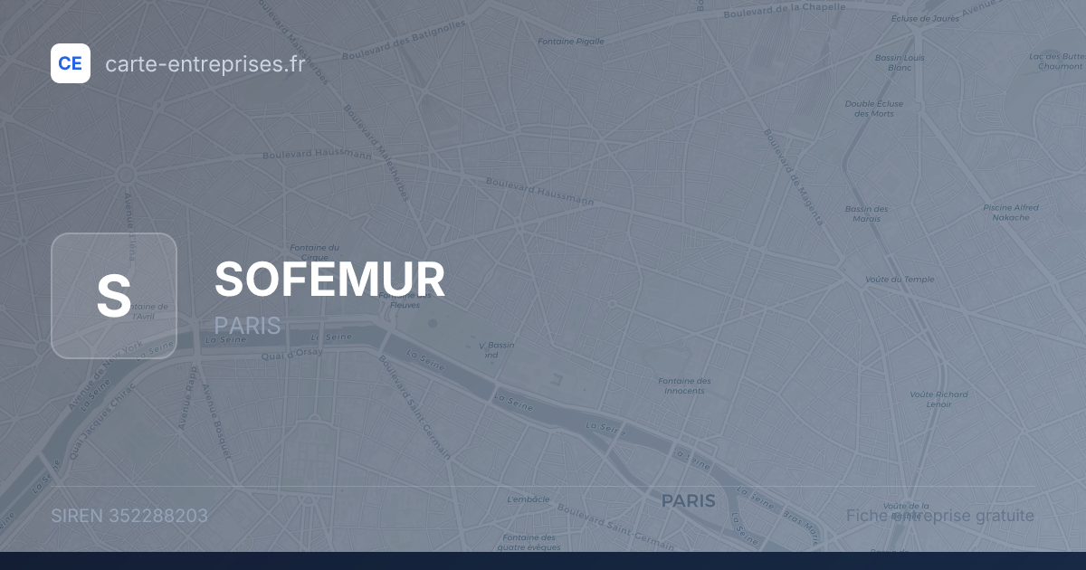 SOFEMUR — 352288203 — fiche entreprise