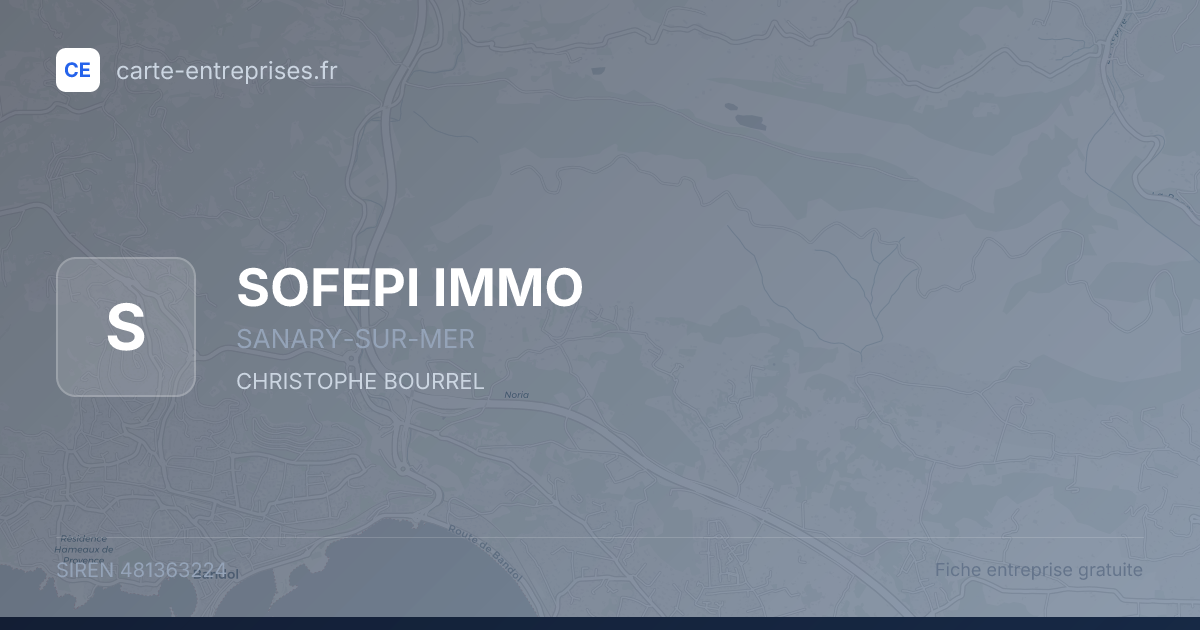 SOFEPI IMMO — 481363224 — fiche entreprise