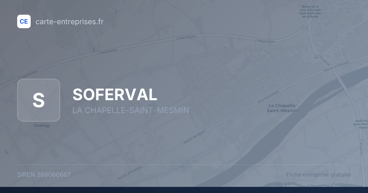 SOFERVAL — 388060667 — fiche entreprise