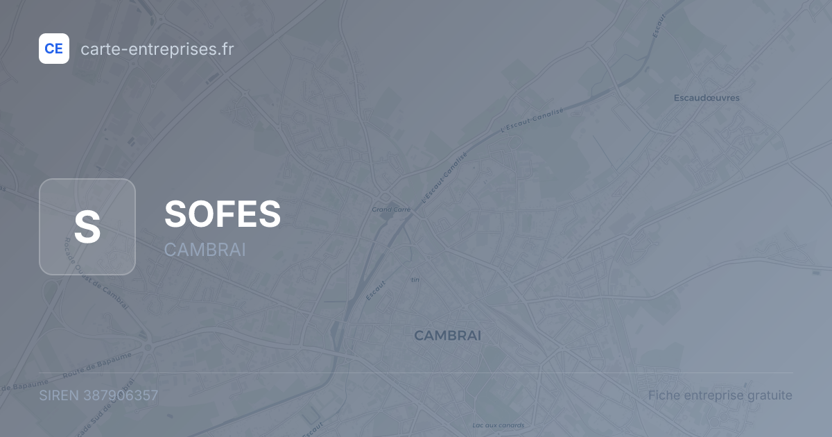 SOFES — 387906357 — fiche entreprise