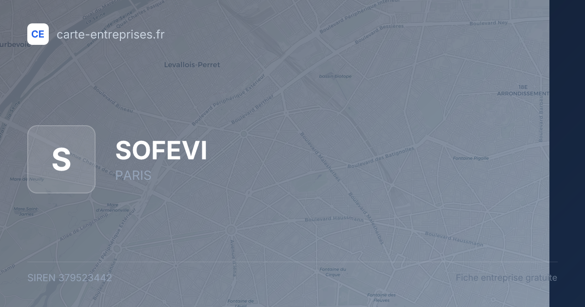 SOFEVI — 379523442 — fiche entreprise