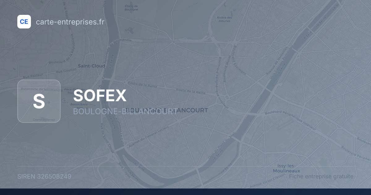 SOFEX — 326508249 — fiche entreprise