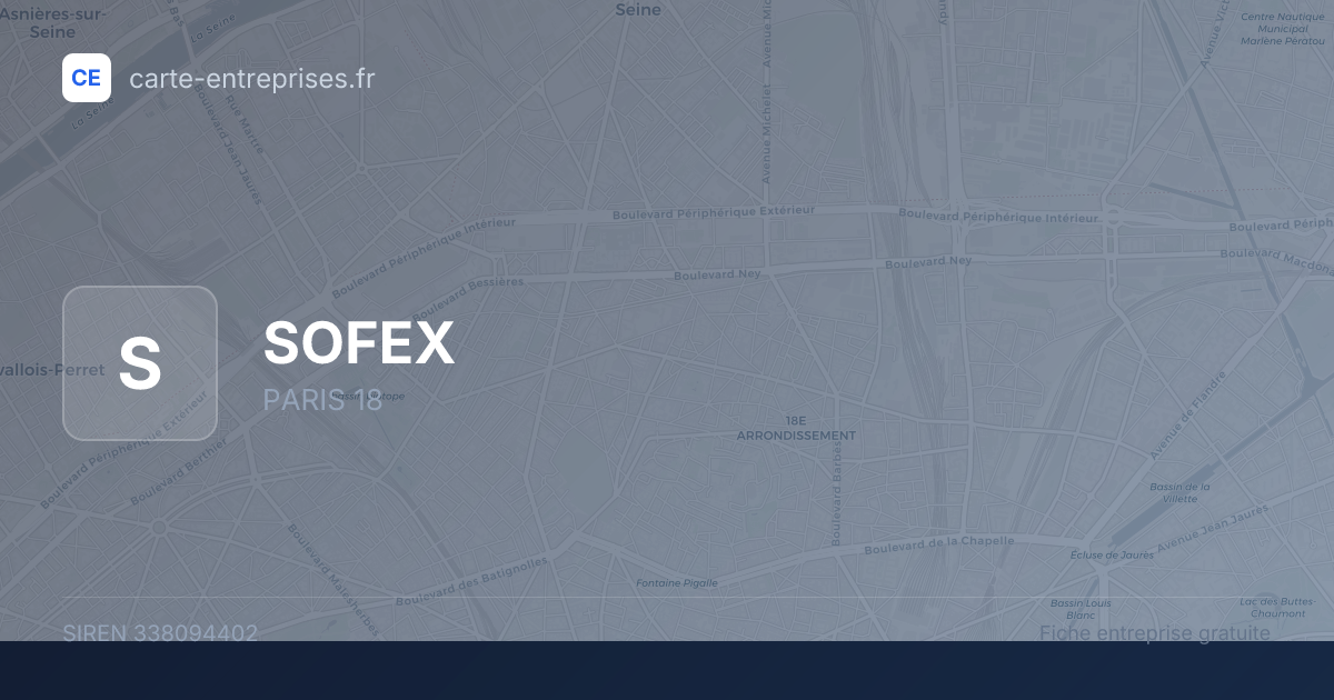 SOFEX — 338094402 — fiche entreprise