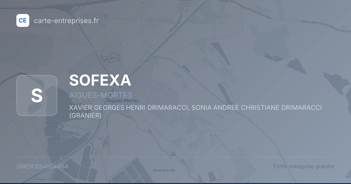SOFEXA — 834604464 — fiche entreprise