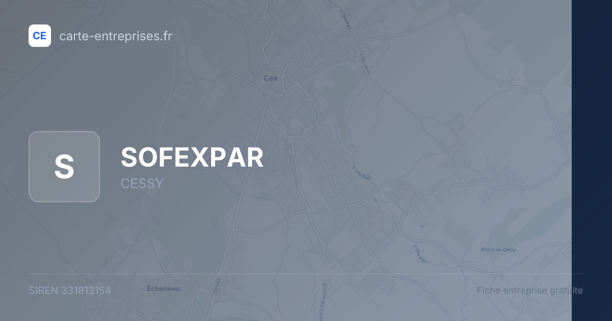 SOFEXPAR — 331813154 — fiche entreprise