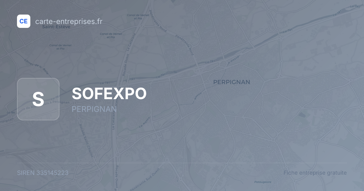 SOFEXPO — 335145223 — fiche entreprise