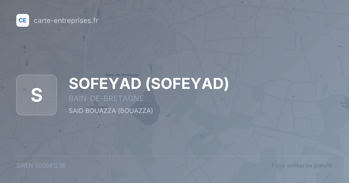 SOFEYAD — 500581236 — fiche entreprise