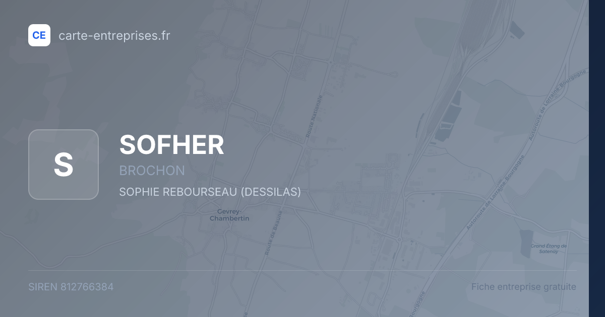 SOFHER — 812766384 — fiche entreprise