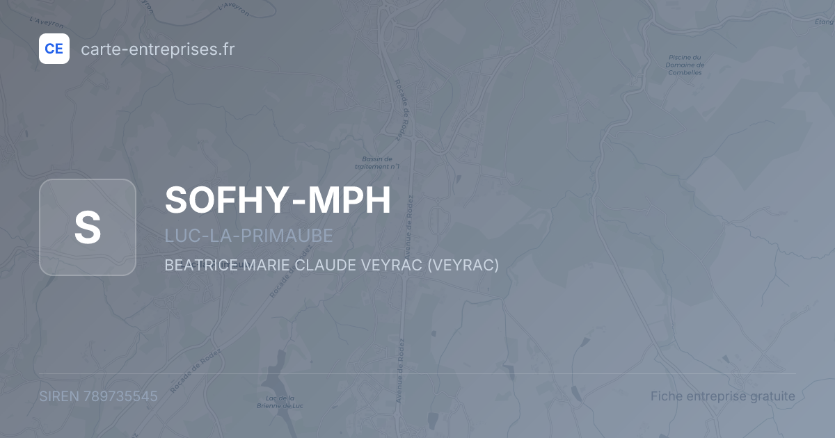 SOFHY-MPH — 789735545 — fiche entreprise