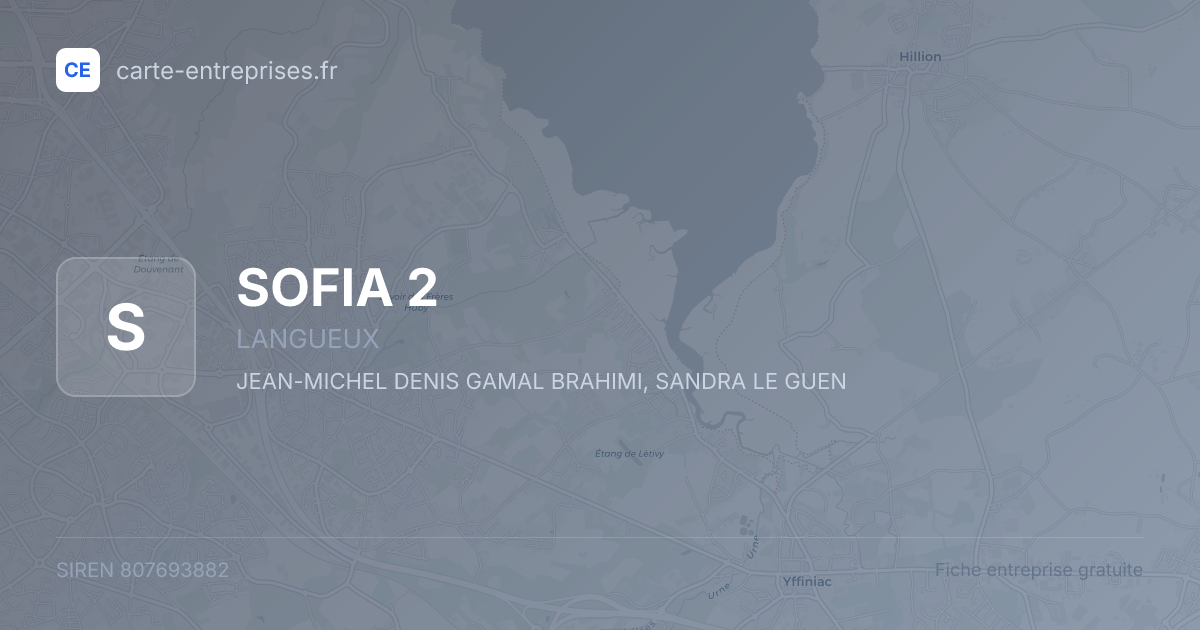 SOFIA 2 — 807693882 — fiche entreprise