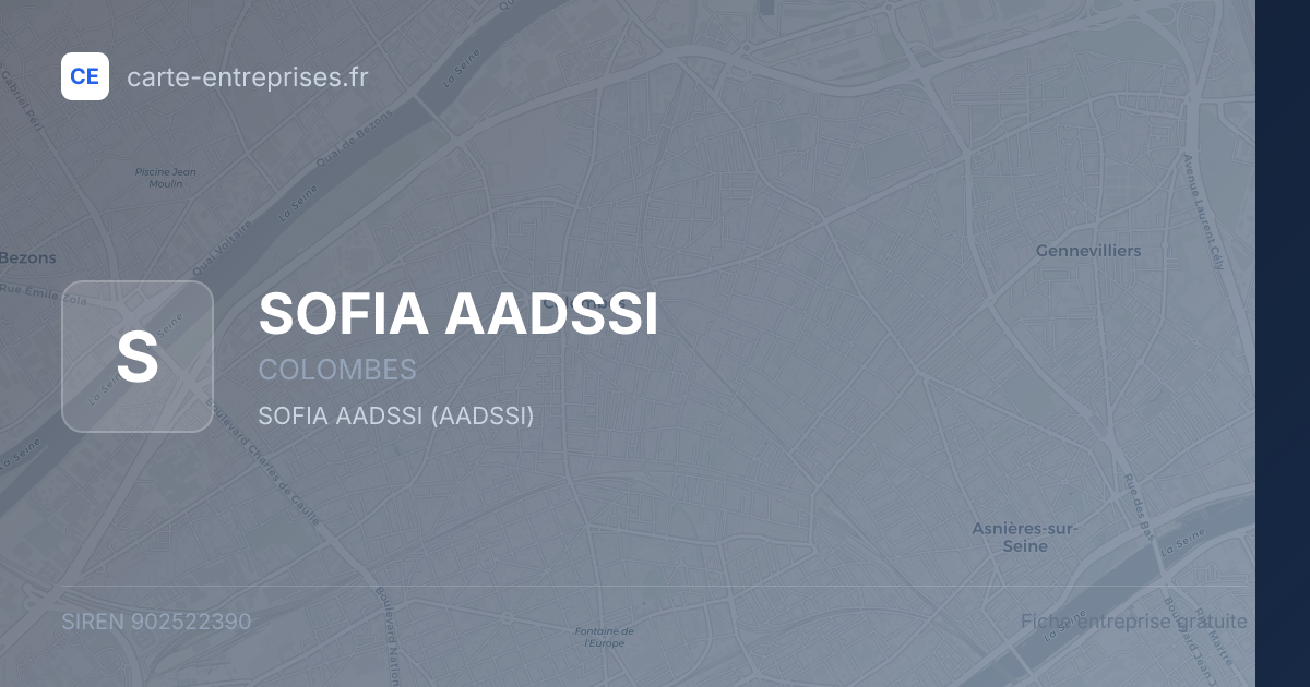 SOFIA AADSSI — 902522390 — fiche entreprise