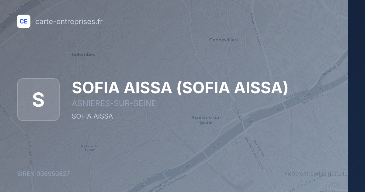 SOFIA AISSA — 908950827 — fiche entreprise