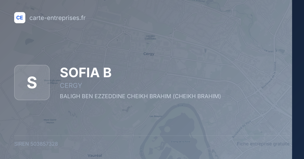 SOFIA B — 503857328 — fiche entreprise
