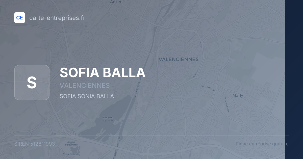 SOFIA BALLA — 512811993 — fiche entreprise