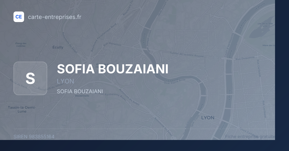 SOFIA BOUZAIANI — 983855164 — fiche entreprise