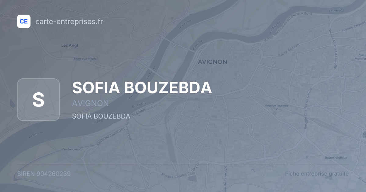 SOFIA BOUZEBDA — 904260239 — fiche entreprise
