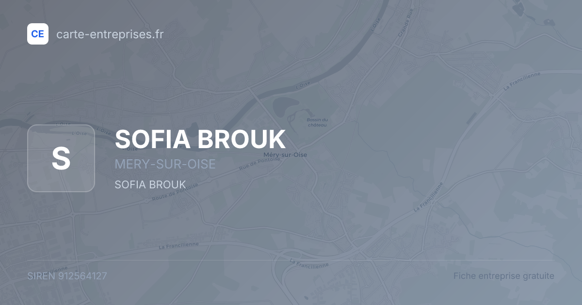 SOFIA BROUK — 912564127 — fiche entreprise