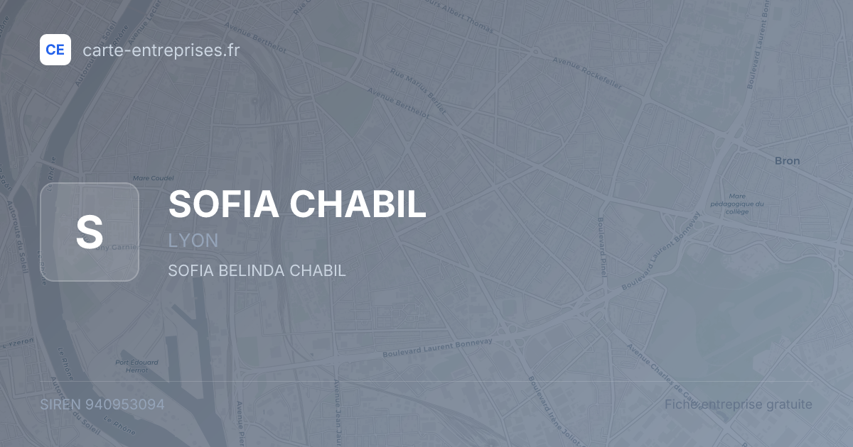 SOFIA CHABIL — 940953094 — fiche entreprise