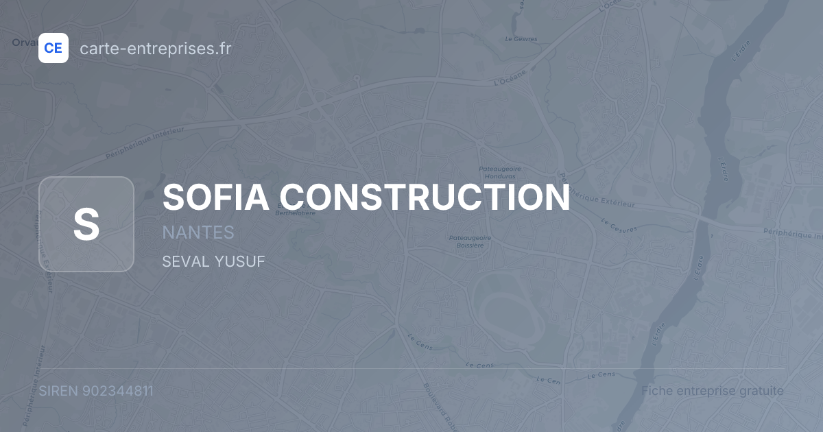 SOFIA CONSTRUCTION — 902344811 — fiche entreprise