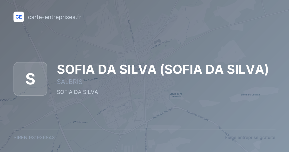 SOFIA DA SILVA — 931936843 — fiche entreprise