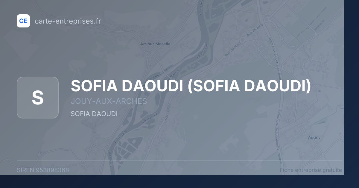 SOFIA DAOUDI — 953898368 — fiche entreprise