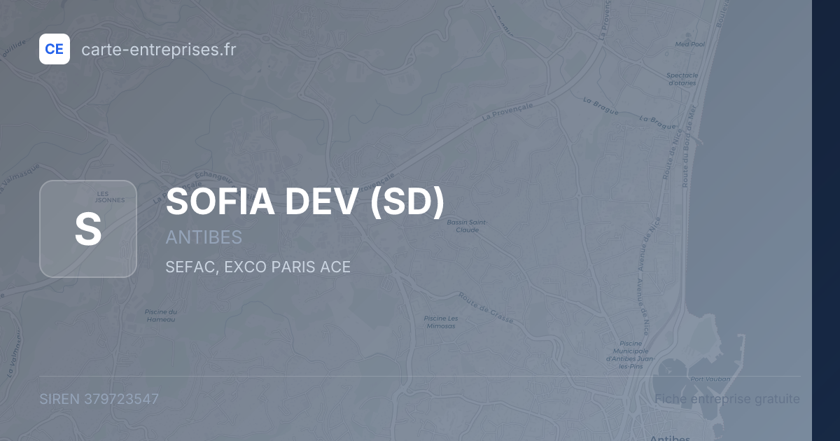 SOFIA DEV (SD) — 379723547 — fiche entreprise