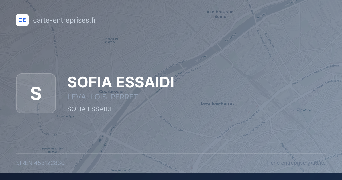 SOFIA ESSAIDI — 453122830 — fiche entreprise