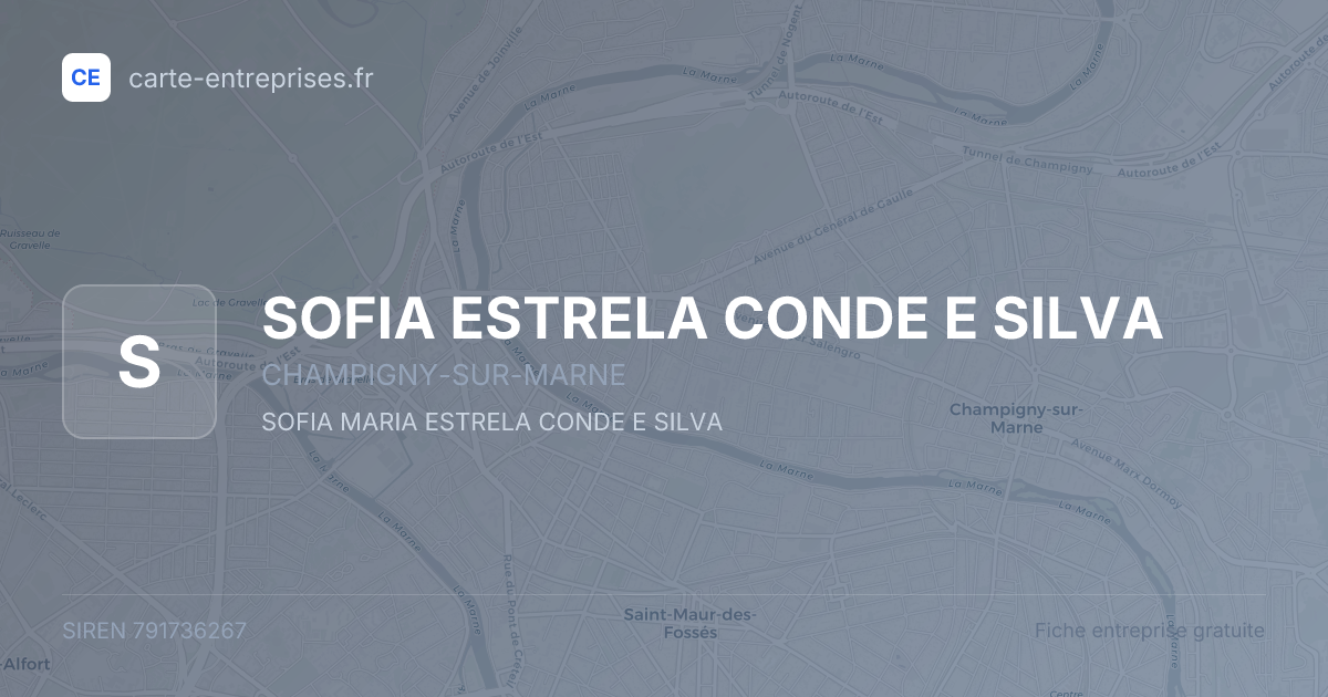 SOFIA ESTRELA CONDE E SILVA — 791736267 — fiche entreprise