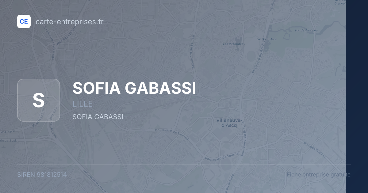 SOFIA GABASSI — 981812514 — fiche entreprise