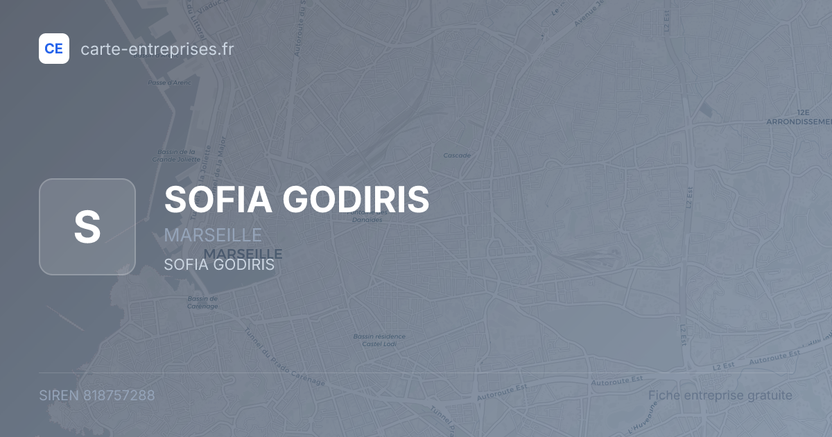 SOFIA GODIRIS — 818757288 — fiche entreprise
